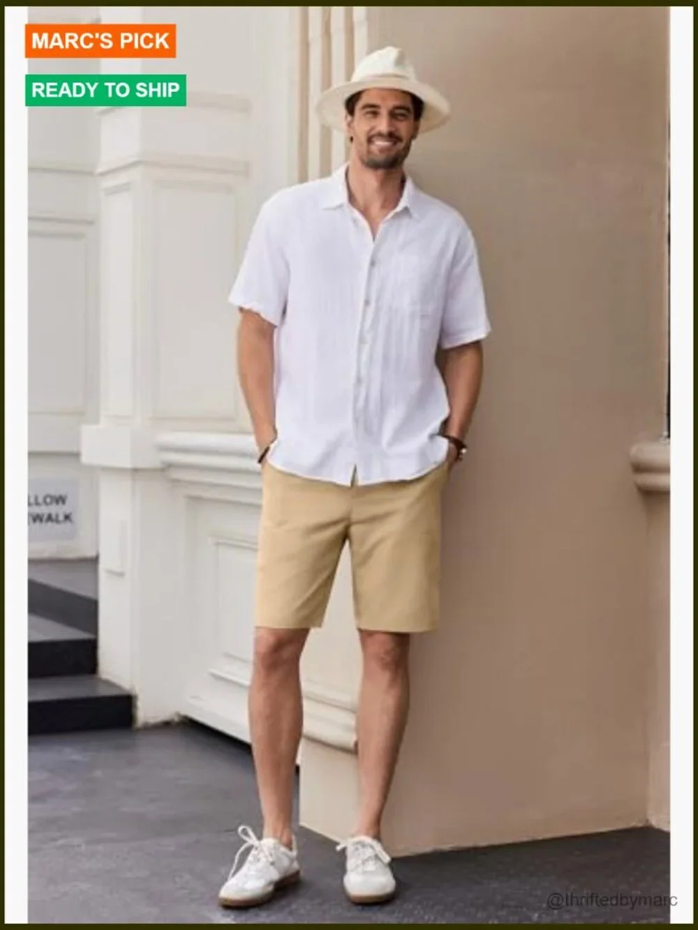 Men's 9-Inch Flat Front Casual Shorts with 4 Pockets Lightweight Summer